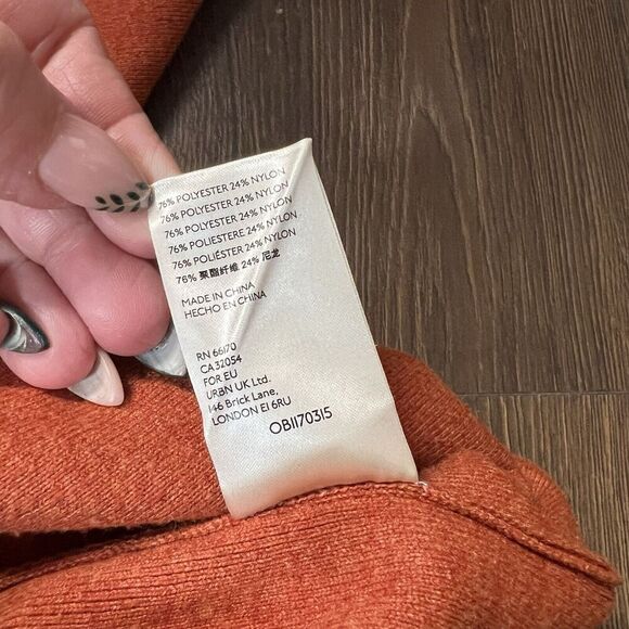 Free People Uptown Pullover Oversized Crewneck Sweater in Terra Cotta Size SM - Picture 7 of 7